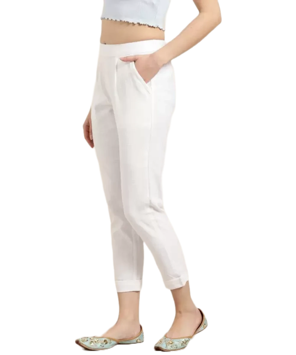 Sellingsea Regular Fit Women White Trousers - Buy Sellingsea Regular Fit Women  White Trousers Online at Best Prices in India | Flipkart.com